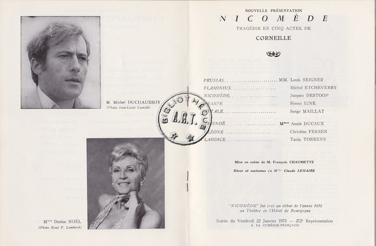 Les programmes de Théatre de l\
